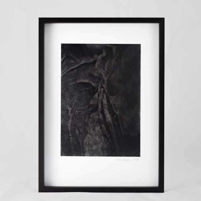 Kirsten Radermacher, Graphitbilder #7, 2021, 210x297 mm, framed