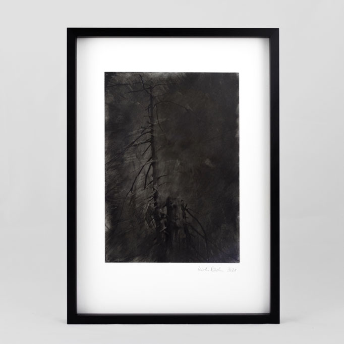 Kirsten Radermacher, Graphitbilder #1, 2021, 210x297 mm, framed in museum quality (unique) (sold)