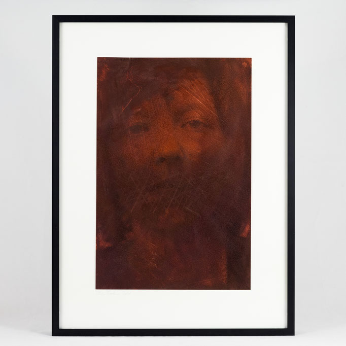 Kirsten Radermacher, Giftrot III #1, 2024, 300x400 mm, framed