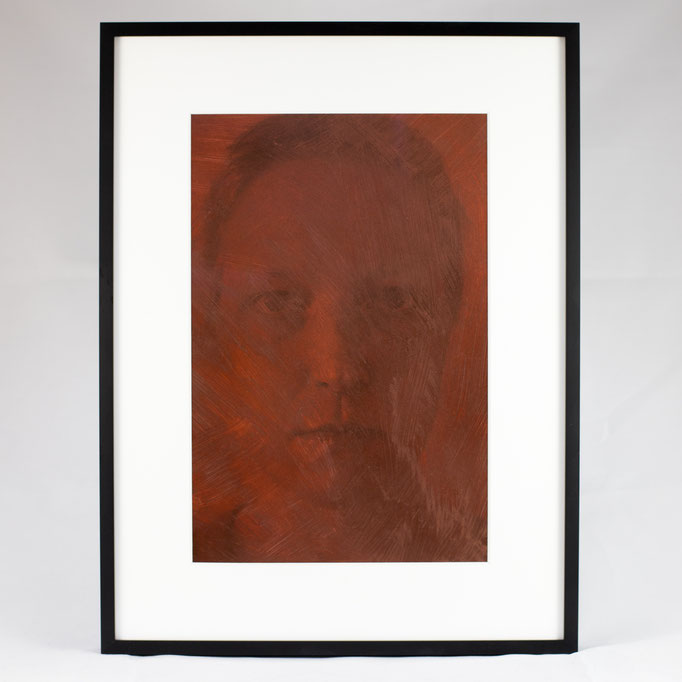 Kirsten Radermacher, Giftrot I #2, 2022, 300x400 mm, framed