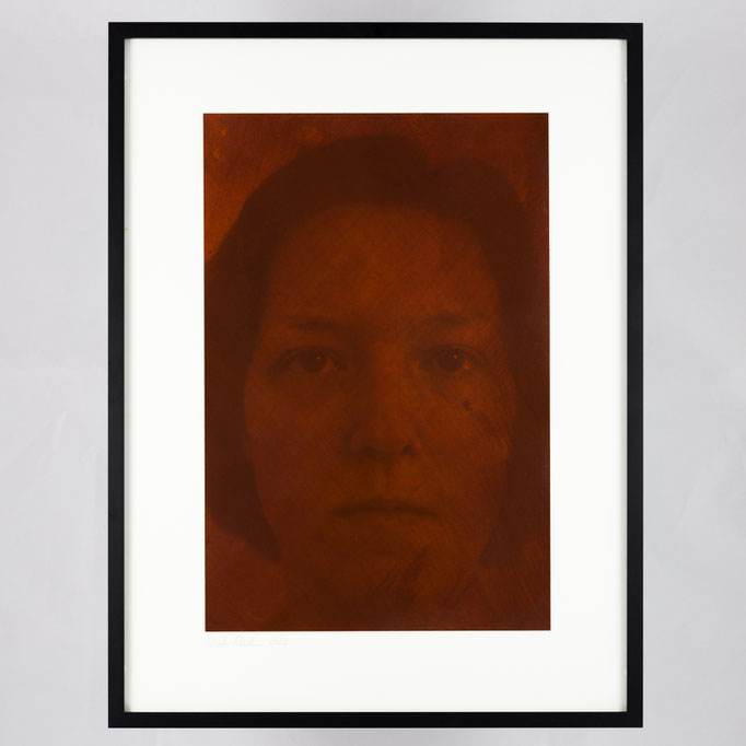 Kirsten Radermacher, Giftrot II #1, 2023, 300x400 mm, framed
