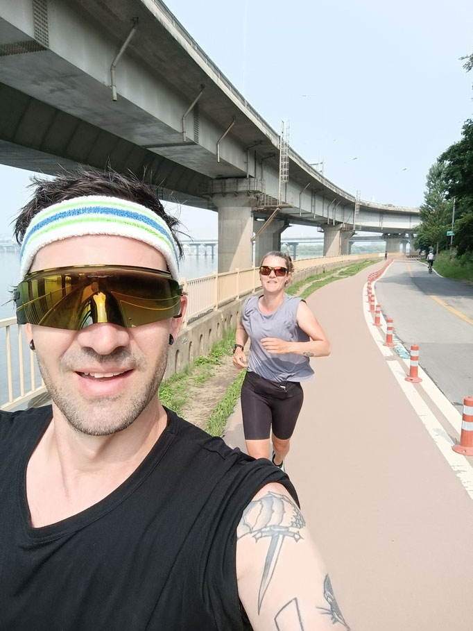 Seoul: Endlich wieder Joggen am Han River entlang