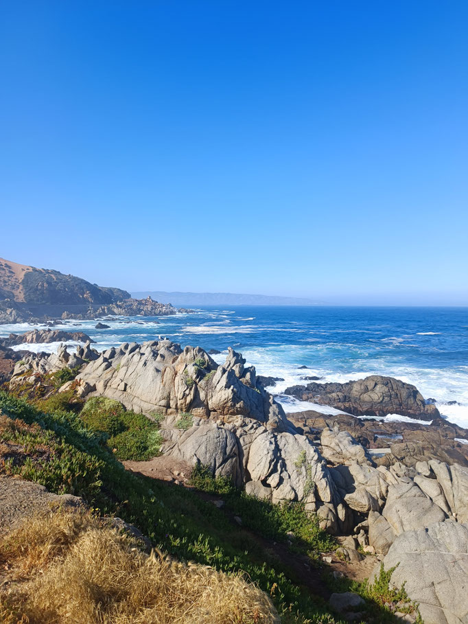 Aussicht von der Küstenstrasse nach Reñaca