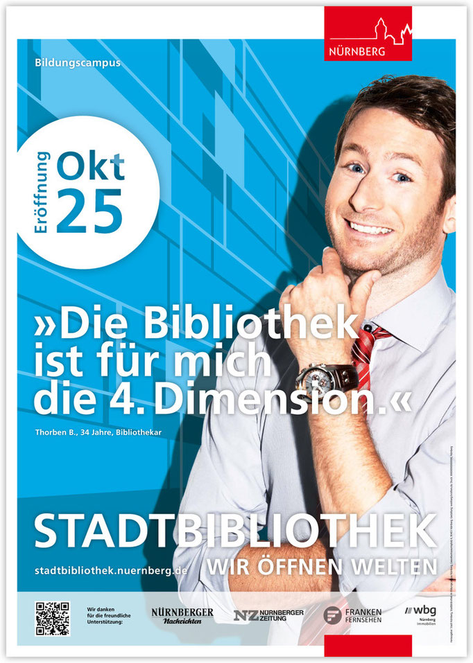 Plakatkampagne Stadtbibliothek - Motiv 5