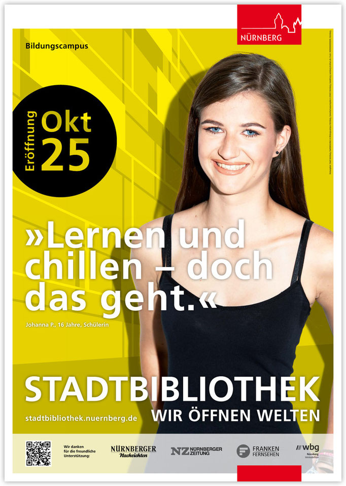 Plakatkampagne Stadtbibliothek - Motiv 2