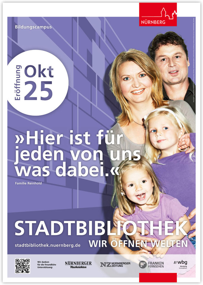 Plakatkampagne Stadtbibliothek - Motiv 4