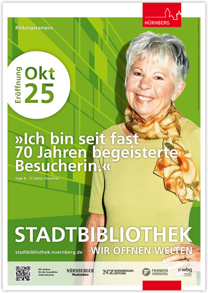 Plakatkampagne Stadtbibliothek - Motiv 6