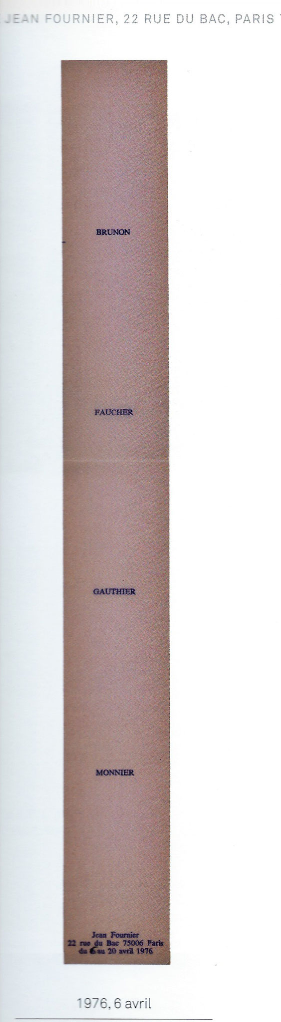 6 Avril 1976 Brunon Fauchier Gauthier Monnier