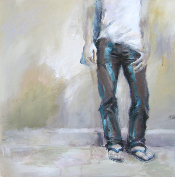 BEINE MÄNNLICH 05/2008 100X100CM---SOLD