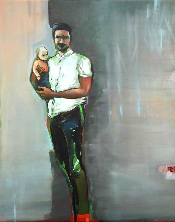 FABIAN UND LEO 2017 100X120CM