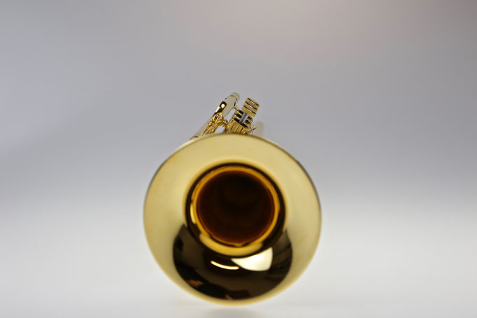 B-Trompete/Jazz-Trompete mit Perinetventilen, vergoldet
