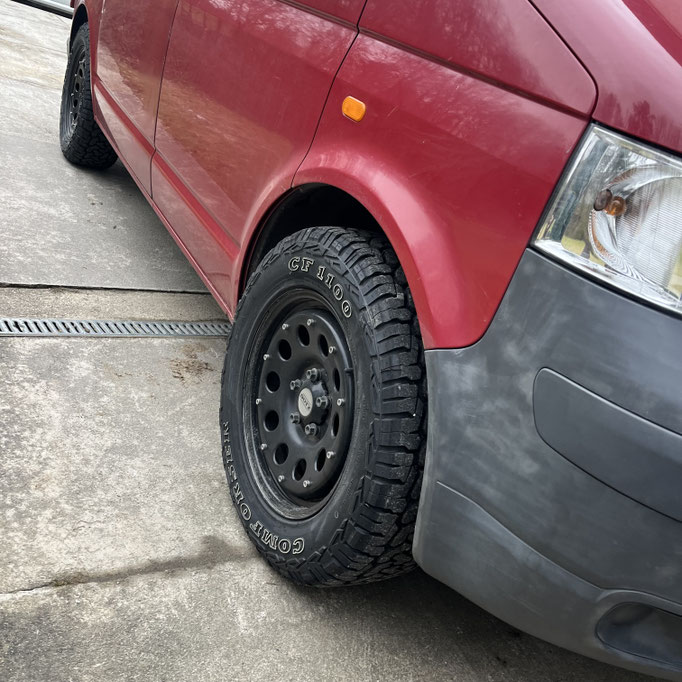 Dotz Modular Beadlock Black Vorderansicht VW T5