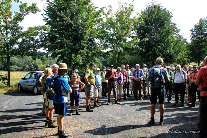 Begrüßung der Wanderfreunde