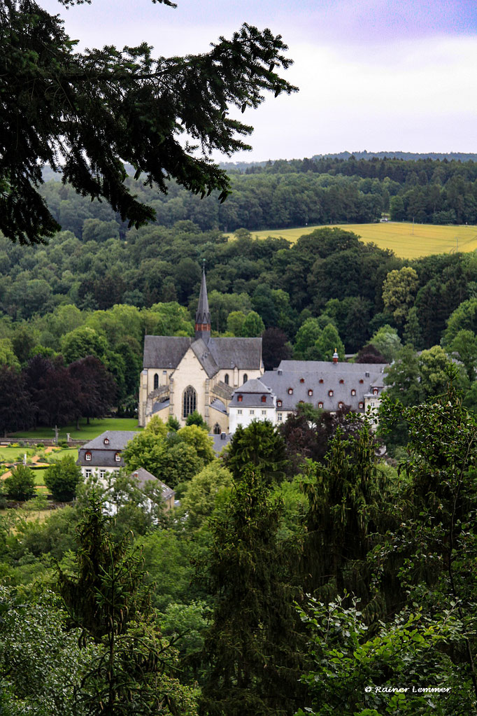 Schöne Aussicht mit Blick auf Kloster Marienstatt