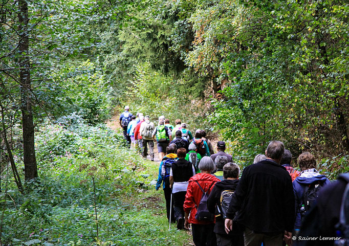 Wanderfreunde bei der "Wandern wo die Nasen wohnen" Wanderung