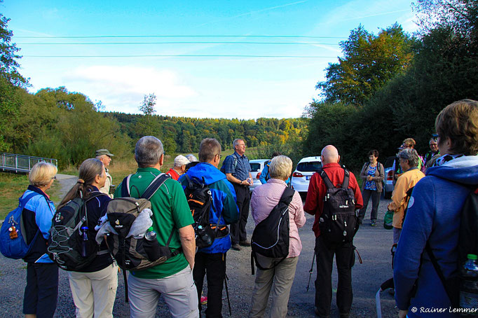 Wanderfreunde bei der "Wandern wo die Nasen wohnen" Wanderung