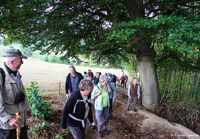 Wanderfreunde bei der "Wandern wo die Nasen wohnen" Wanderung