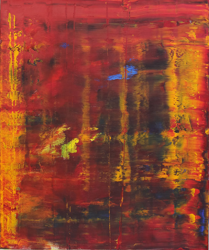 KERSTIN SOKOLL, Fire & Fury, 2018, O003, 120 x 100 cm