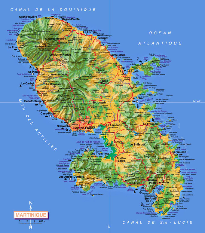 La Martinique • Création carte touristique / Édition : Les Créations du Pélican • © recreacom.fr - Studio de création Christophe Houlès