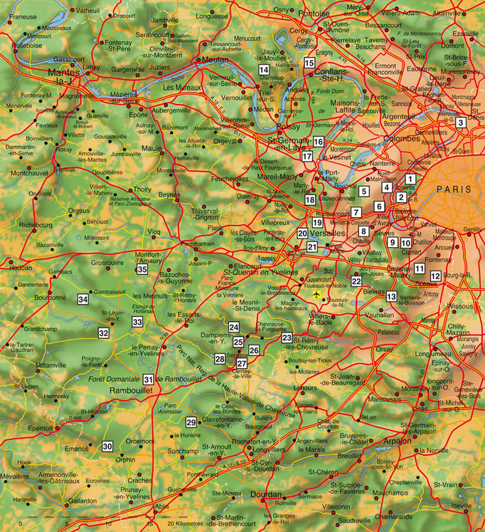 Paris Ouest • Cartographie touristique / Édition : Les Créations du Pélican © recreacom.fr - Studio de création Christophe Houlès