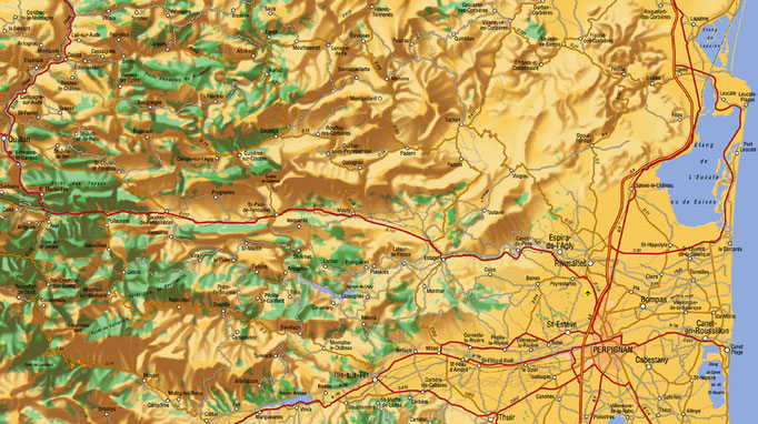 Perpignan • Cartographie touristique / Édition : Les Créations du Pélican © recreacom.fr - Studio de création Christophe Houlès