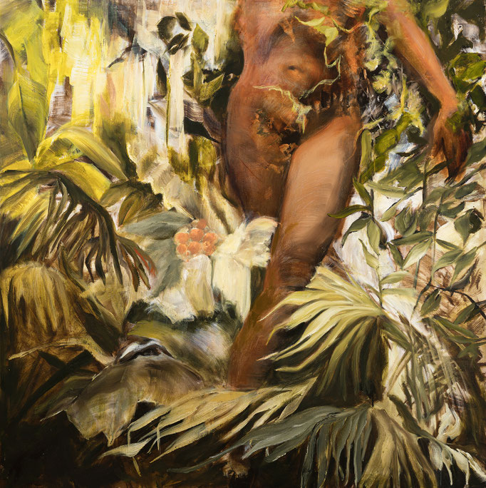 Venus Ascending, 2023   120 x 120 cm, Öl auf Leinwand