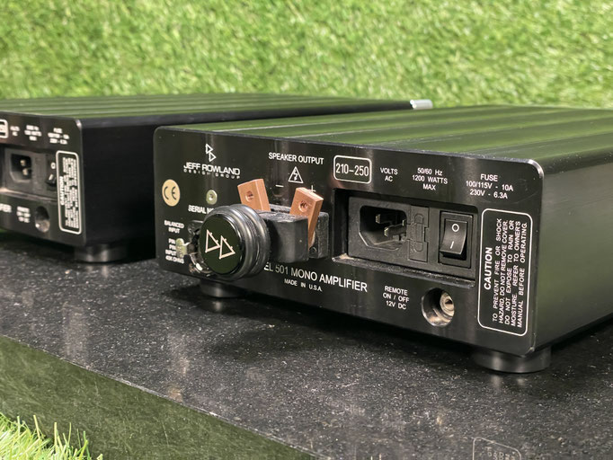Endstufe Jeff Rowland Model 501 Mono Endstufe XLR Eingang Speaker Terminal Detail