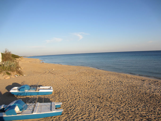 traumhafter Strand auch mit Tretbooten