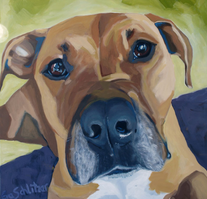 "Tyson", 100 x 100, Acryl auf Leinen, 2022