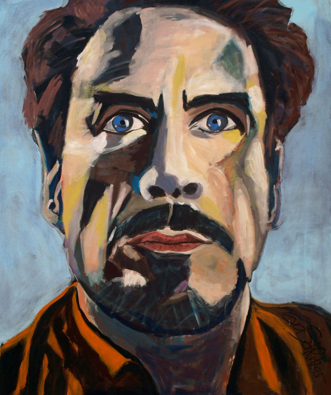 "Robert Downey jun.", 120 x 100, Acryl auf Leinen, 2016