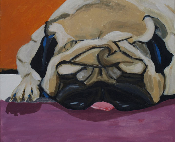 "Out", 50 x 60, Acryl auf Leinen, 2017