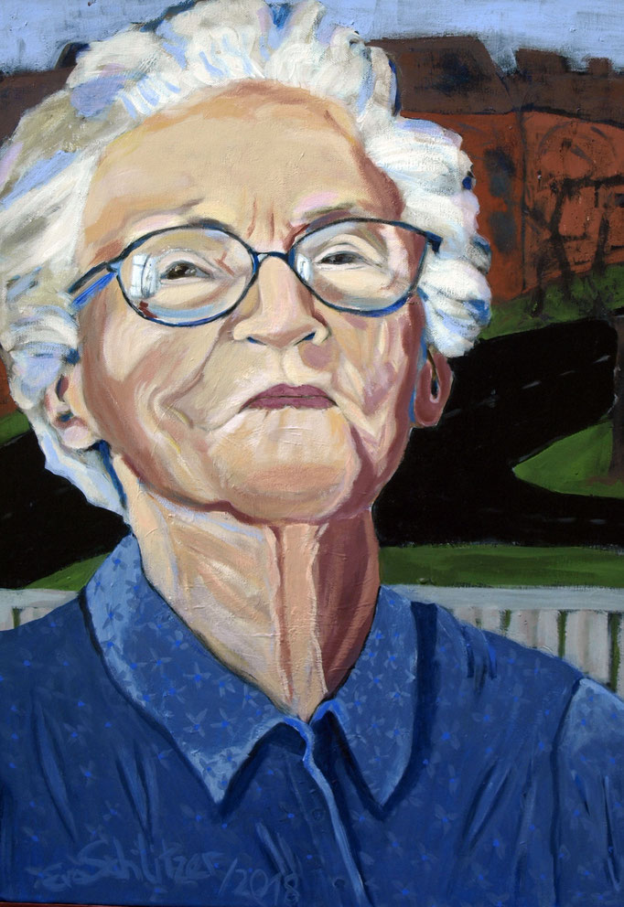 "Mama", 80 x 60, Acryl auf Leinen, 2018