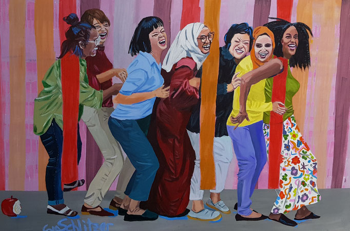 "Equality", 80 x 120, Acryl auf Leinen, 2020