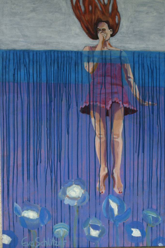 „Das Leben ist zu kurz für irgendwann“ 120 x 80, Acryl auf Leinen, 2026