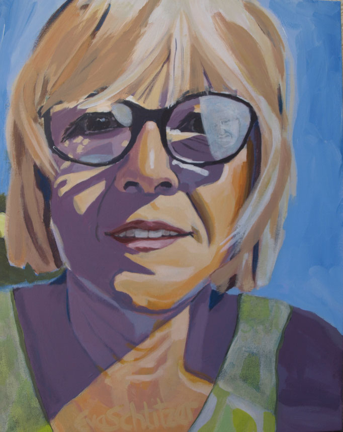 "Margot", 60 x 50, Acryl auf Leinen, 2022