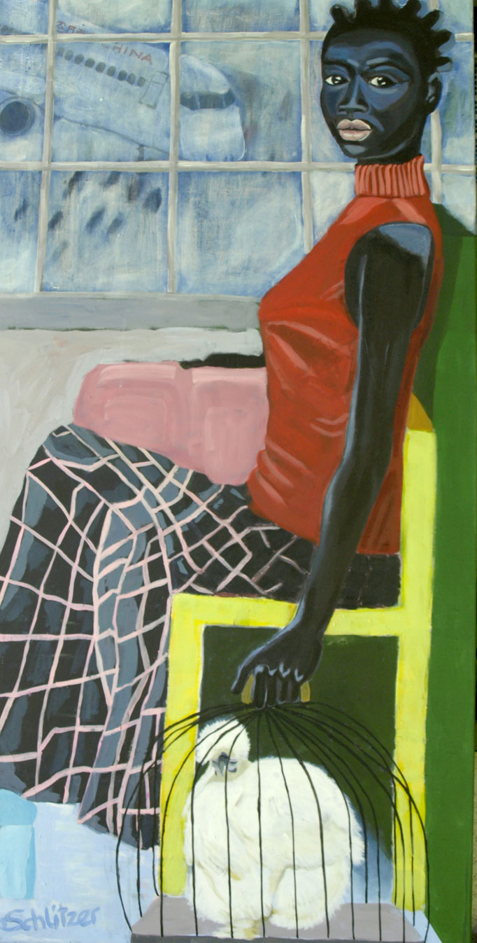 "Return to sender", 120 x 100, Acryl auf Leinen, 2024