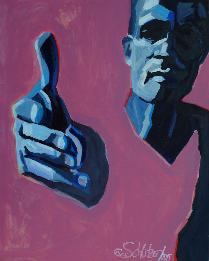 "Charity", 100 x 80, Acryl auf Leinen, 2015
