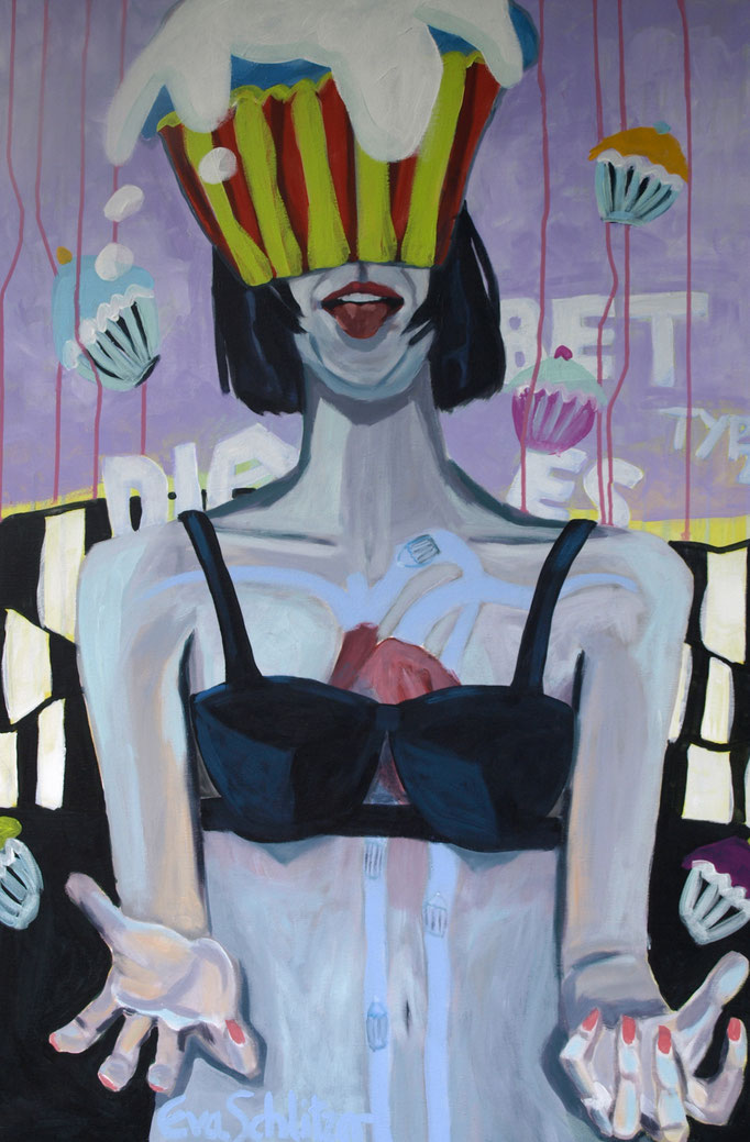 "Hypo II", 100 x 80, Acryl auf Leinen, 2023