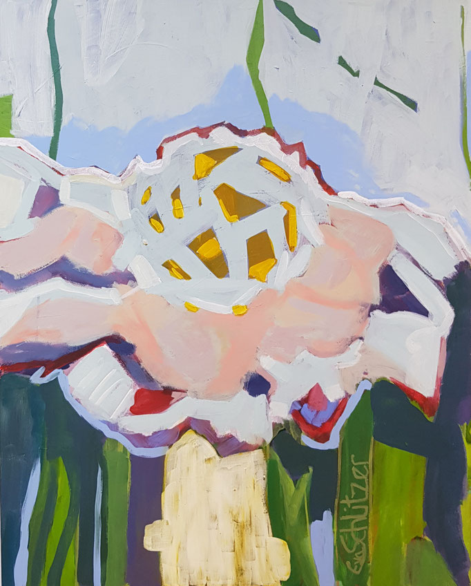 "Flower", 100 x 100, Acryl auf Leinen, 2022