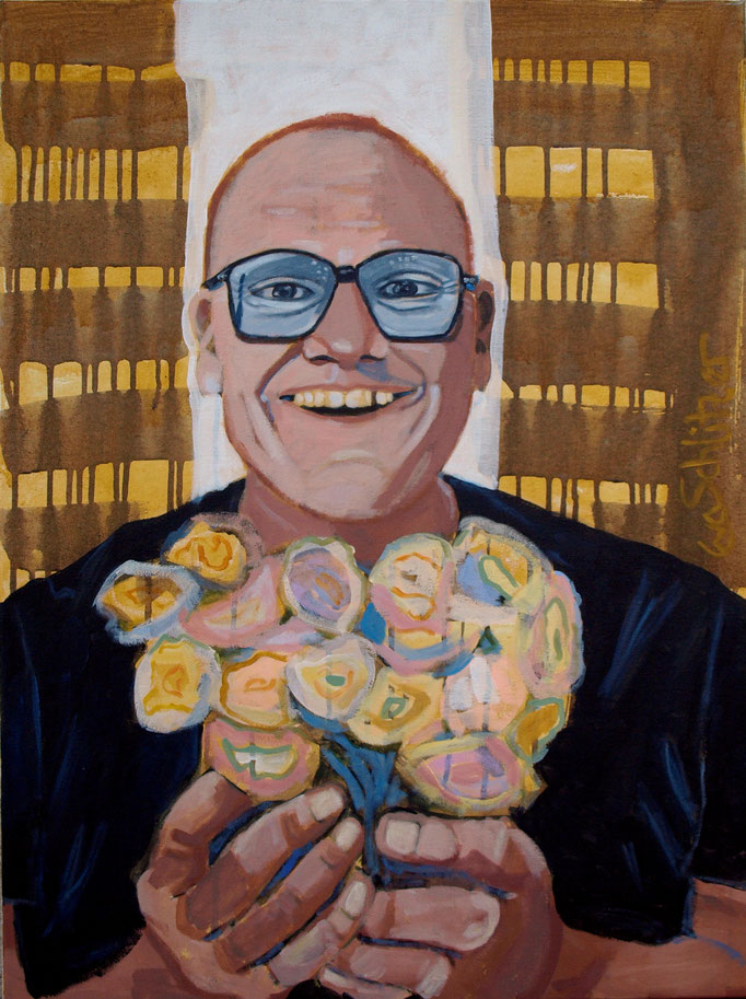 "First date", 80 x 60, Acryl auf Leinen, 2018