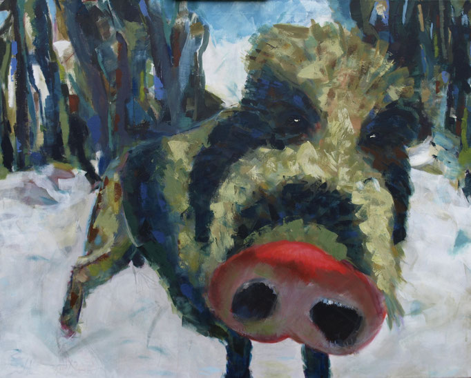 "Outing", 80 x 100, Acryl auf Leinen, 2011