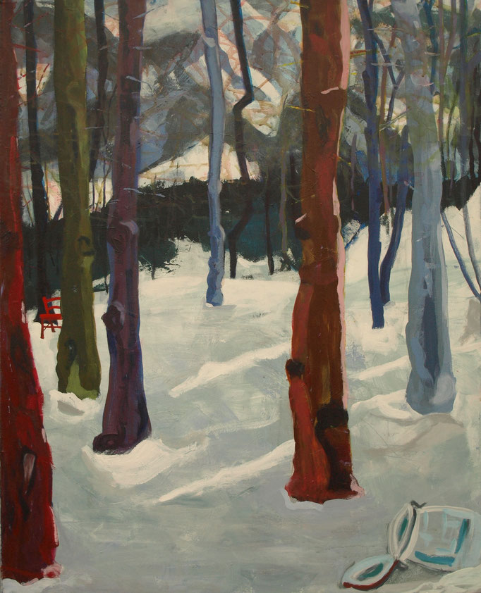 "Wald I", 100 x 80, Acryl auf Leinen, 2015