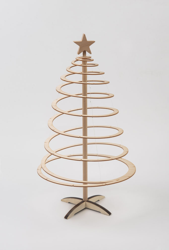Holzbaum Spira Small aus Birkensperrholz, handgefertigt