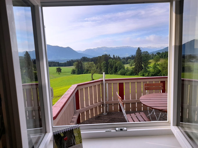 Ausblick vom Wohnzimmer