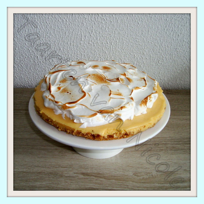 Limoen meringue taart