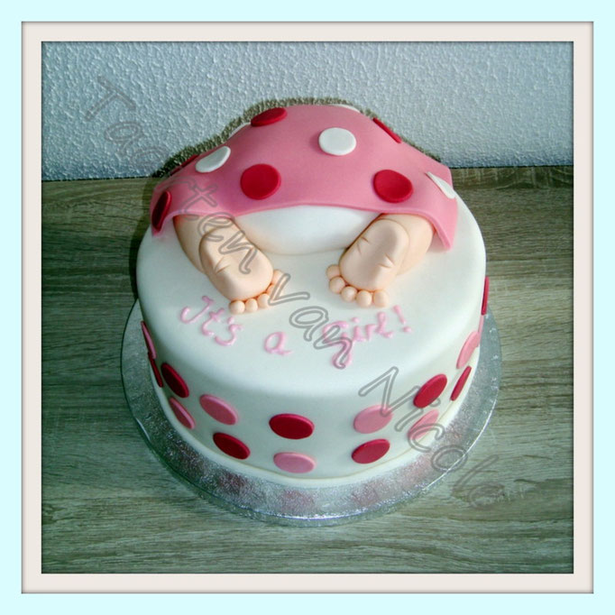 Babyshower - Rode vruchten creme