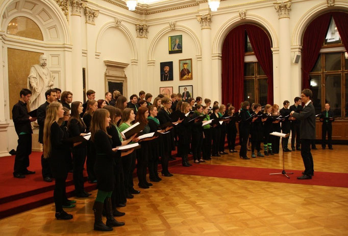 Der Unichor in der Aula der Karl-Franzens-Universität im Januar 2013.