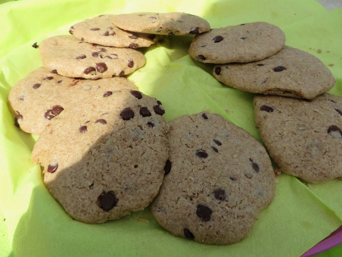 Vollkorn-Schoko-Cookies