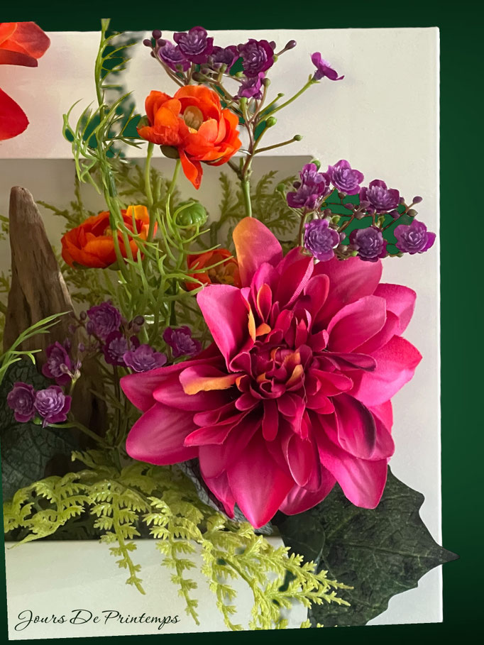 cadre floral sans entretien