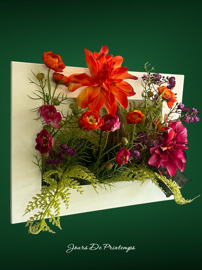 cadre floral sans entretien
